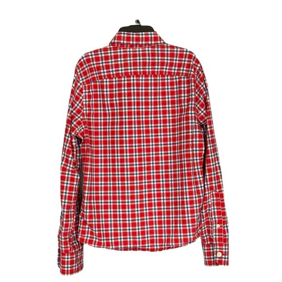 Abercrombie & Fitch | Boys Red Plaid Button Down Dress Shirt - Picture 2 of 8